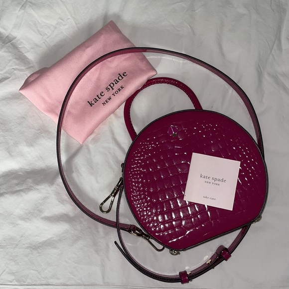 Kate Spade - pink croc handbag - Picture 5 of 5